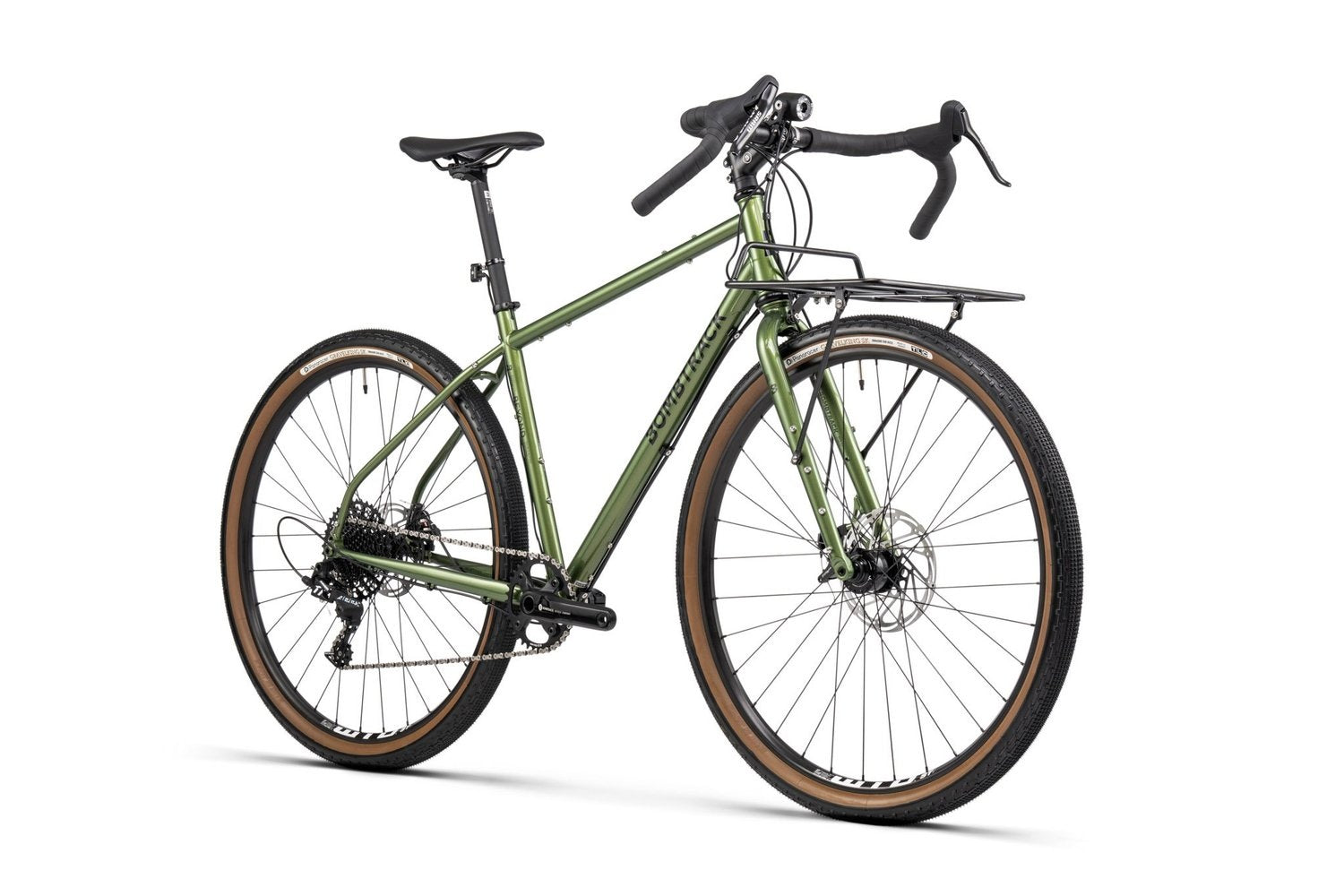 Bombtrack Beyond 2 — Metallic Green front three-quarter view