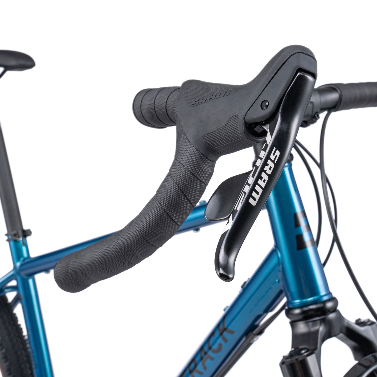 Bombtrack Beyond SUS — handlebar and suspension fork detail