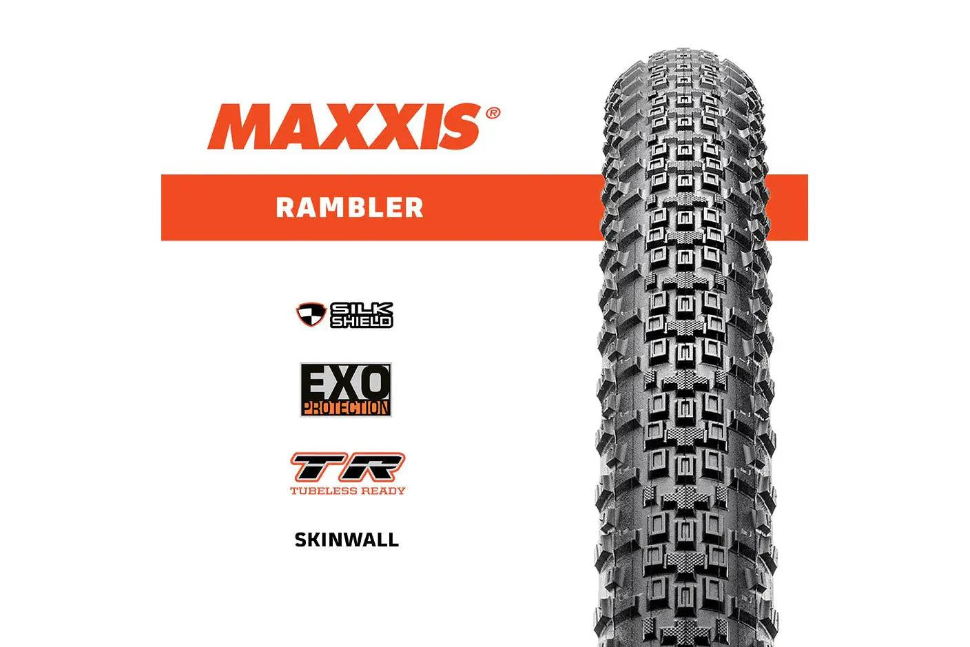 Maxxis Rambler 650 x 47 Tyre – EXO / TR, Tanwall, Folding