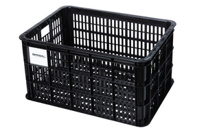 Basil - Bicycle Crate Large 40L-Baskets-Basil-Black-Bicycle Junction