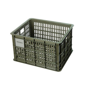 Basil - Bicycle Crate Medium 29.5L-Baskets-Basil-Moss Green-Bicycle Junction