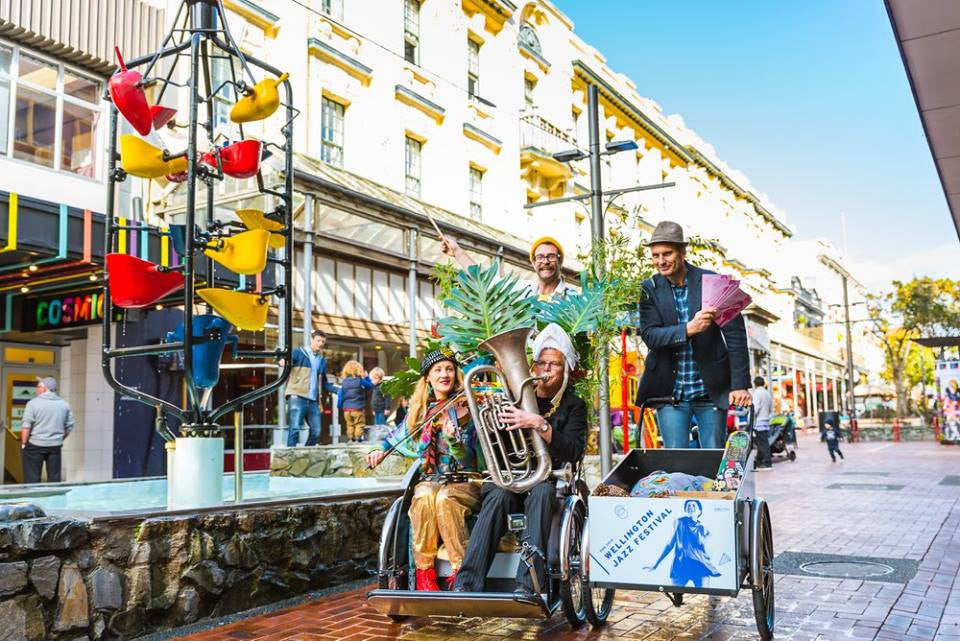 Wellington Jazz Festival bicycle gigs!