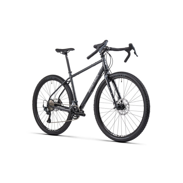 Bombtrack Beyond 1 — Metallic Black — front three-quarter view