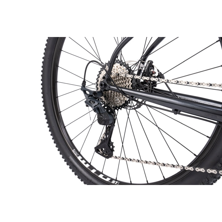 Bombtrack Beyond 1 — Metallic Black — rear wheel and drivetrain