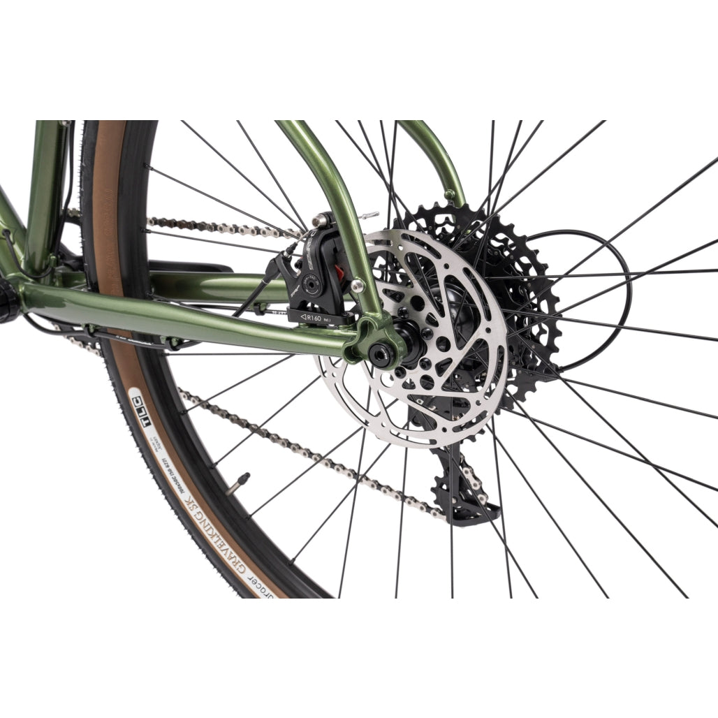 Bombtrack Beyond 2 — Metallic Green — rear disc brake