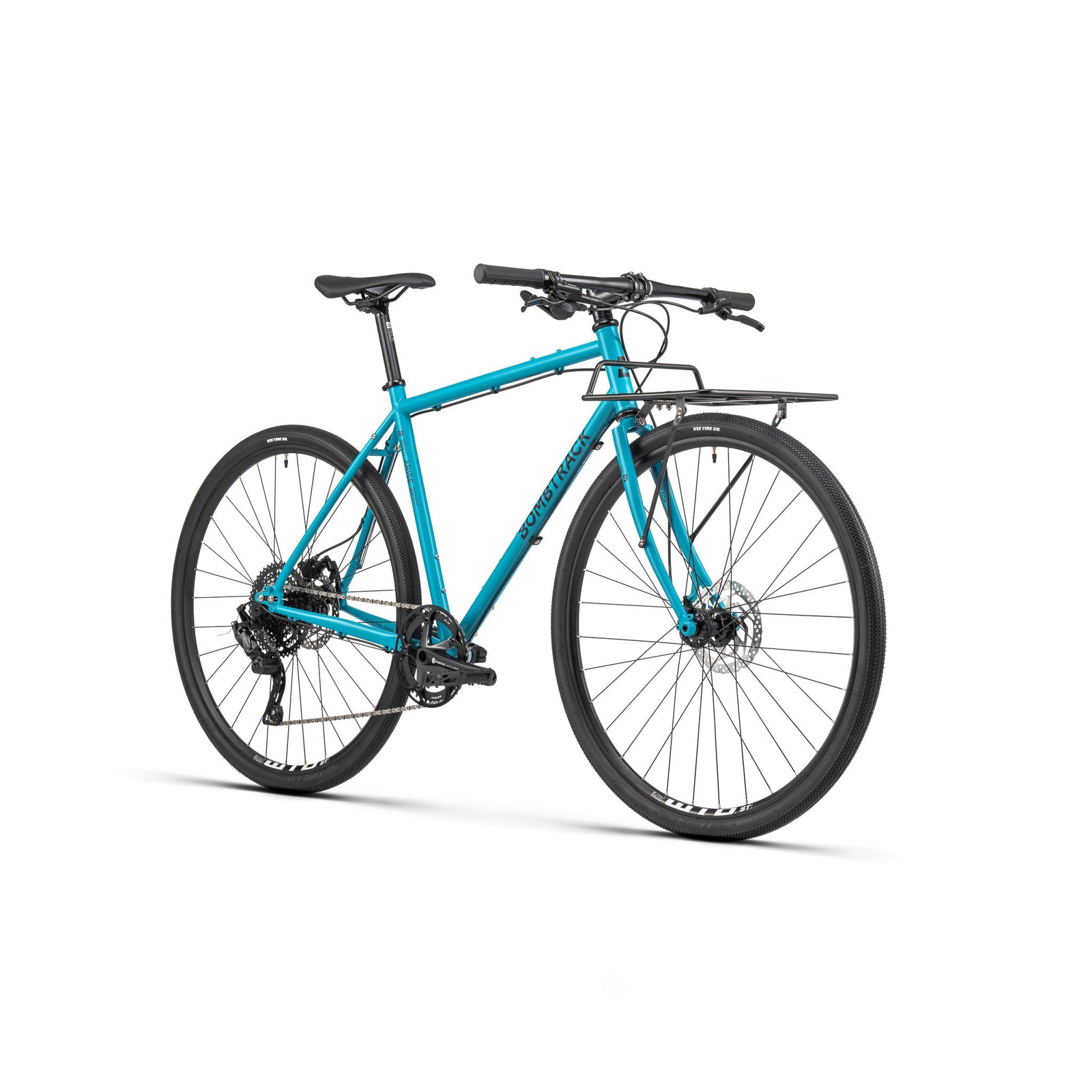 Bombtrack Arise Geared — Matt Petrol Blue — front three-quarter view