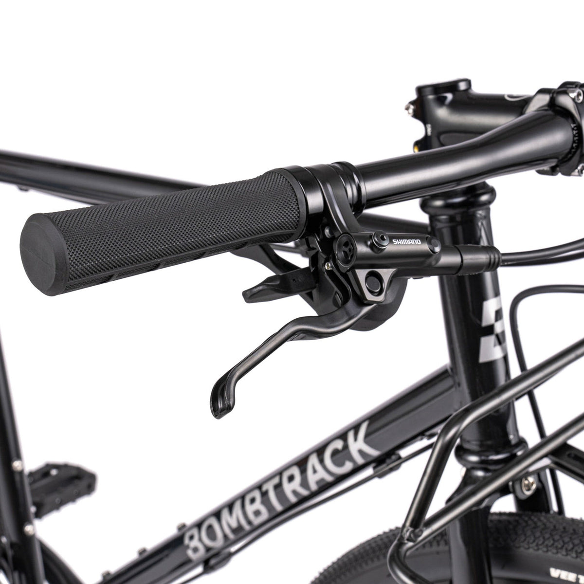 Bombtrack Arise Geared — Metallic Black — handlebar controls