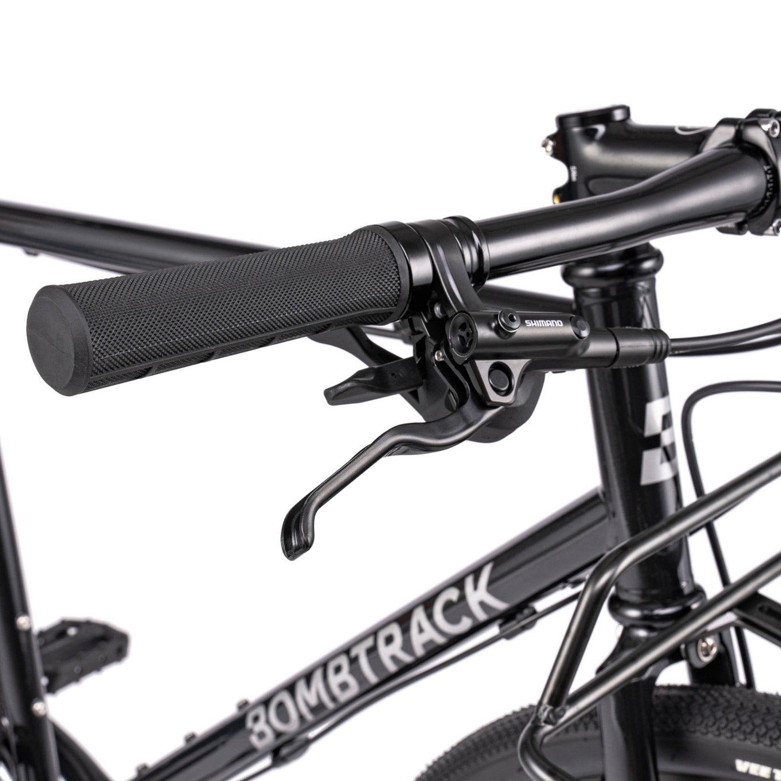Bombtrack Arise Geared — Metallic Black — handlebar controls