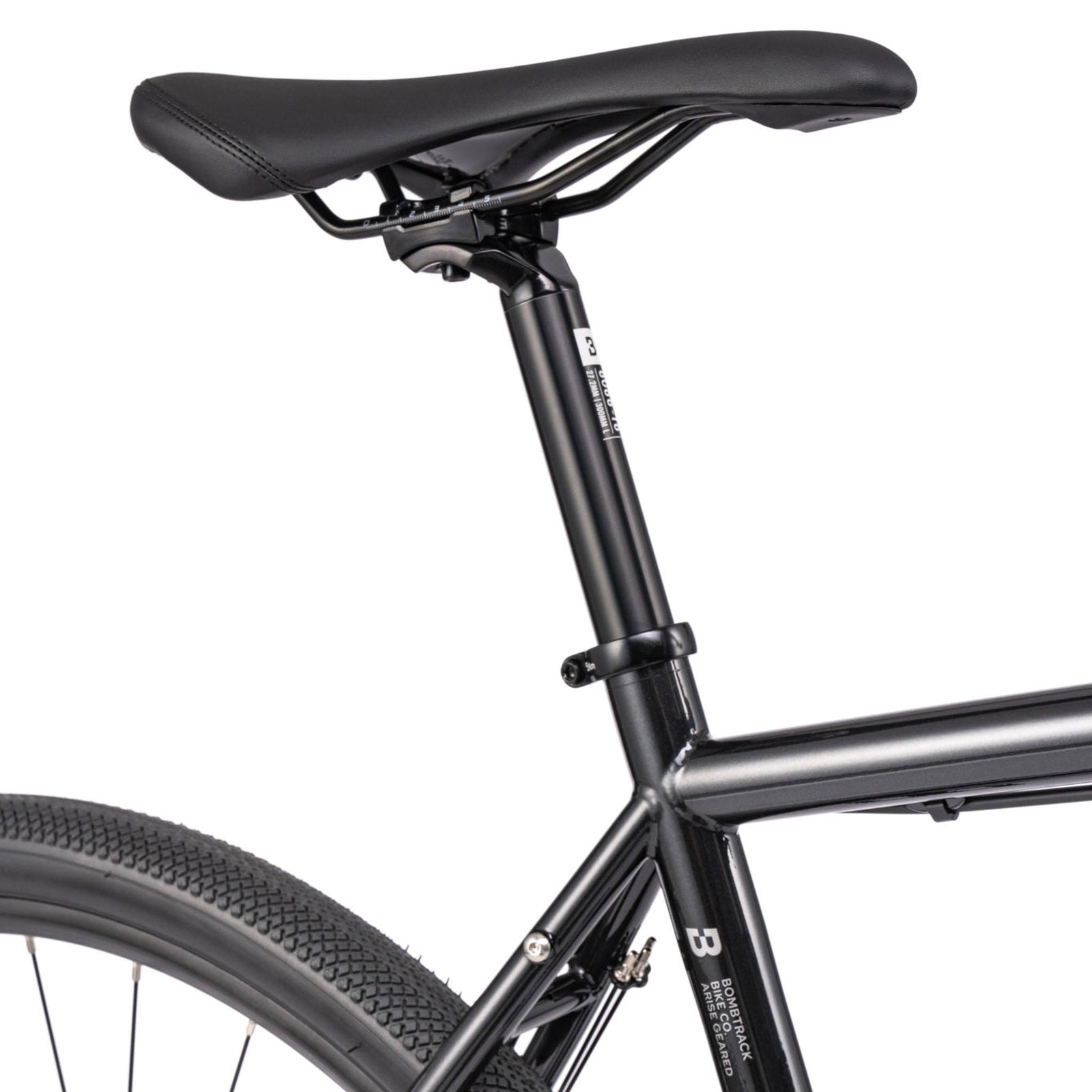 Bombtrack Arise Geared — Metallic Black — saddle and seatpost