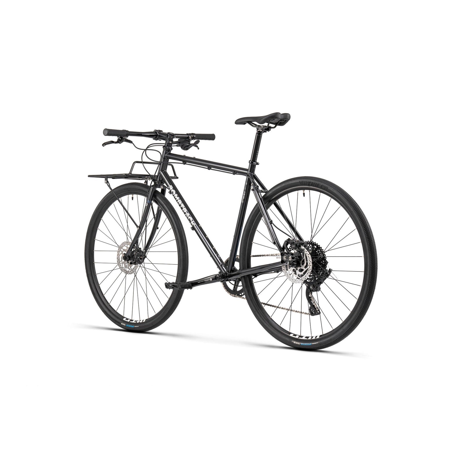Bombtrack Arise Geared — Metallic Black — rear three-quarter view