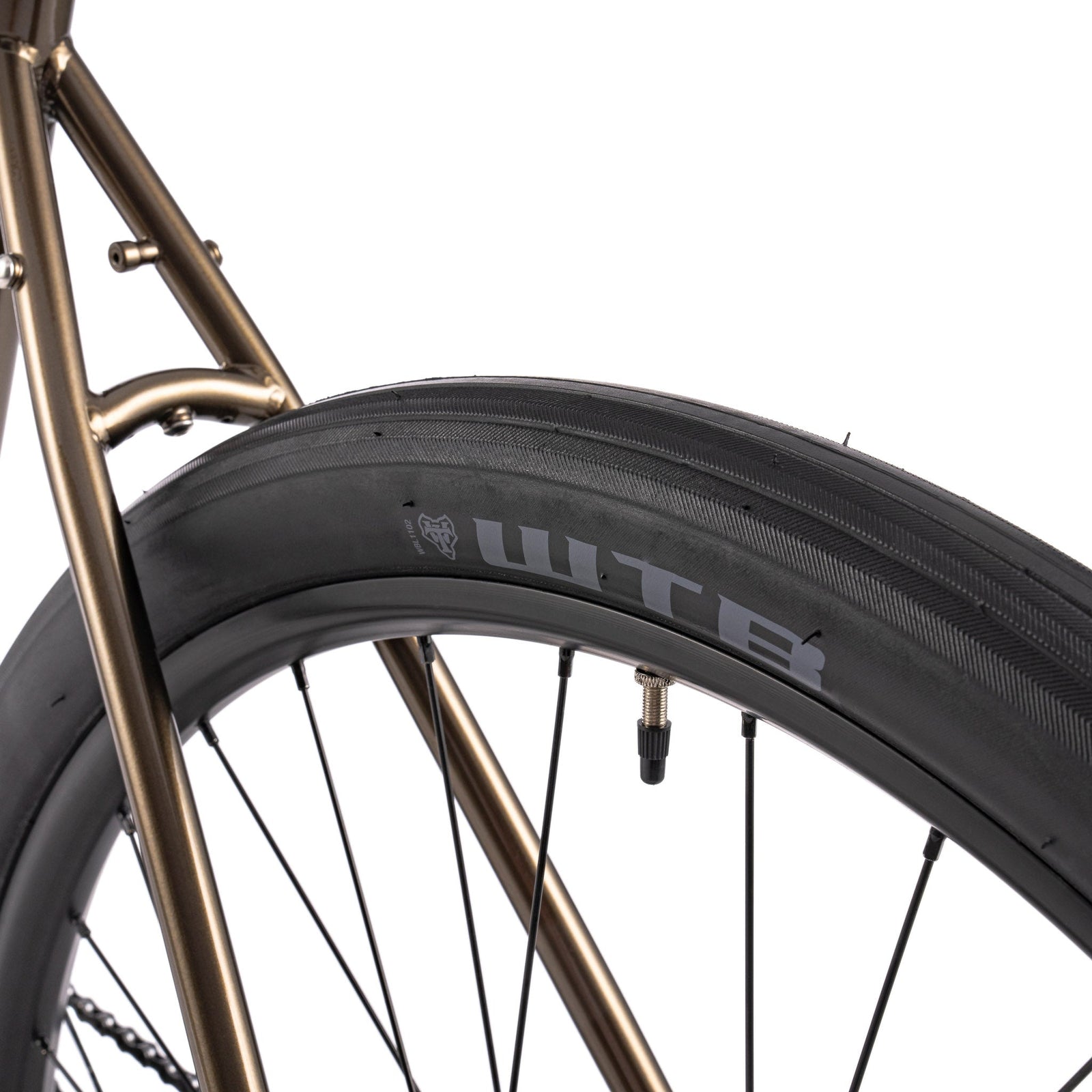 Bombtrack Audax — Metallic Dark Brown — rear tyre clearance