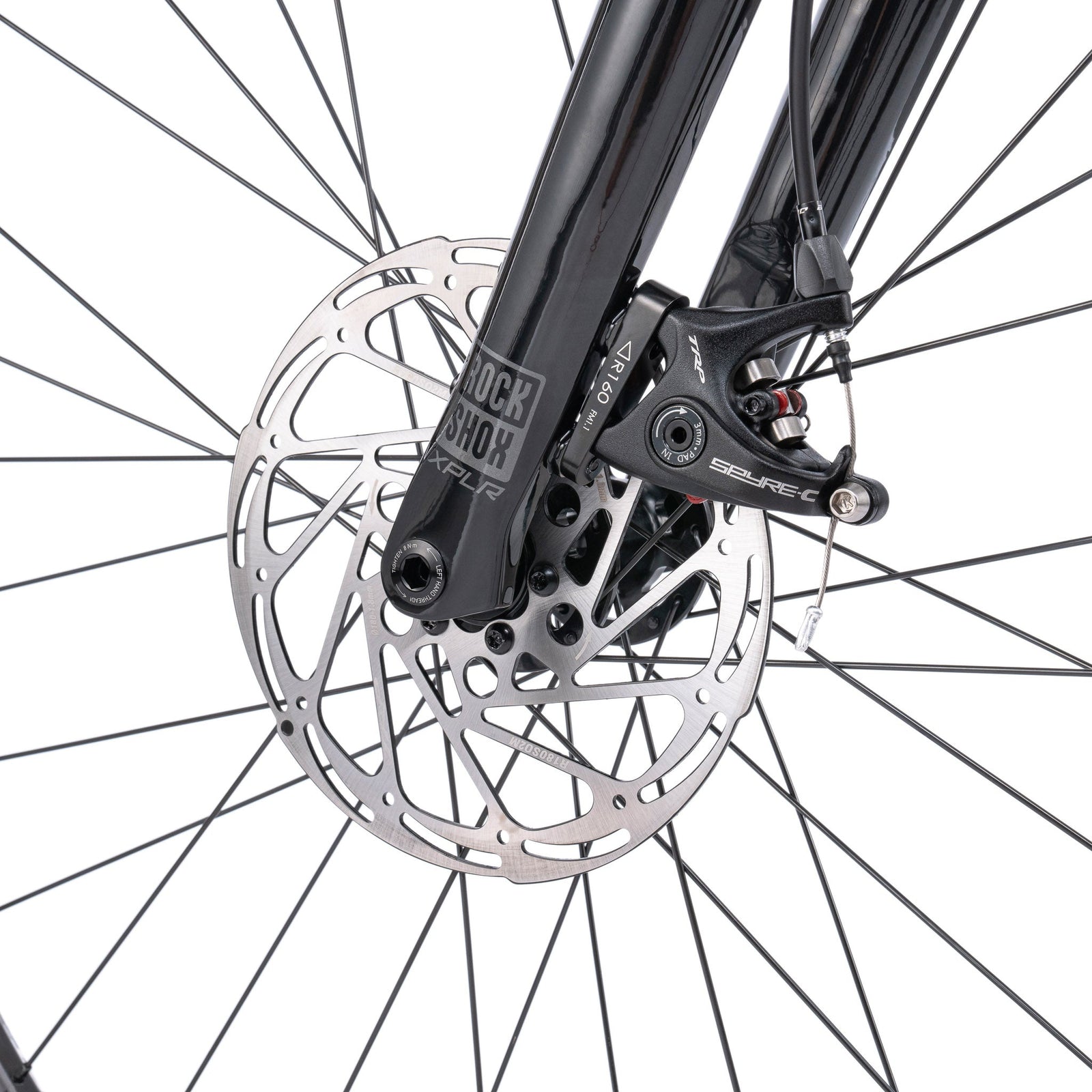 Bombtrack Beyond SUS — Metallic Teal — suspension fork and front hub