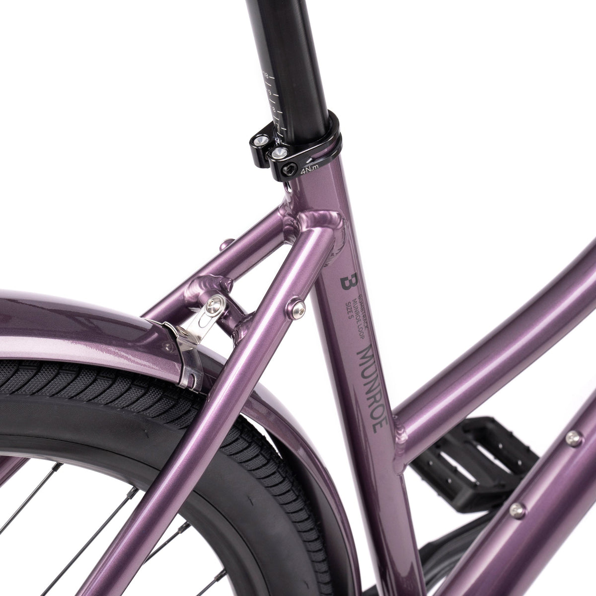 Bombtrack Munroe Loop — Metallic Purple — frame and mudguards