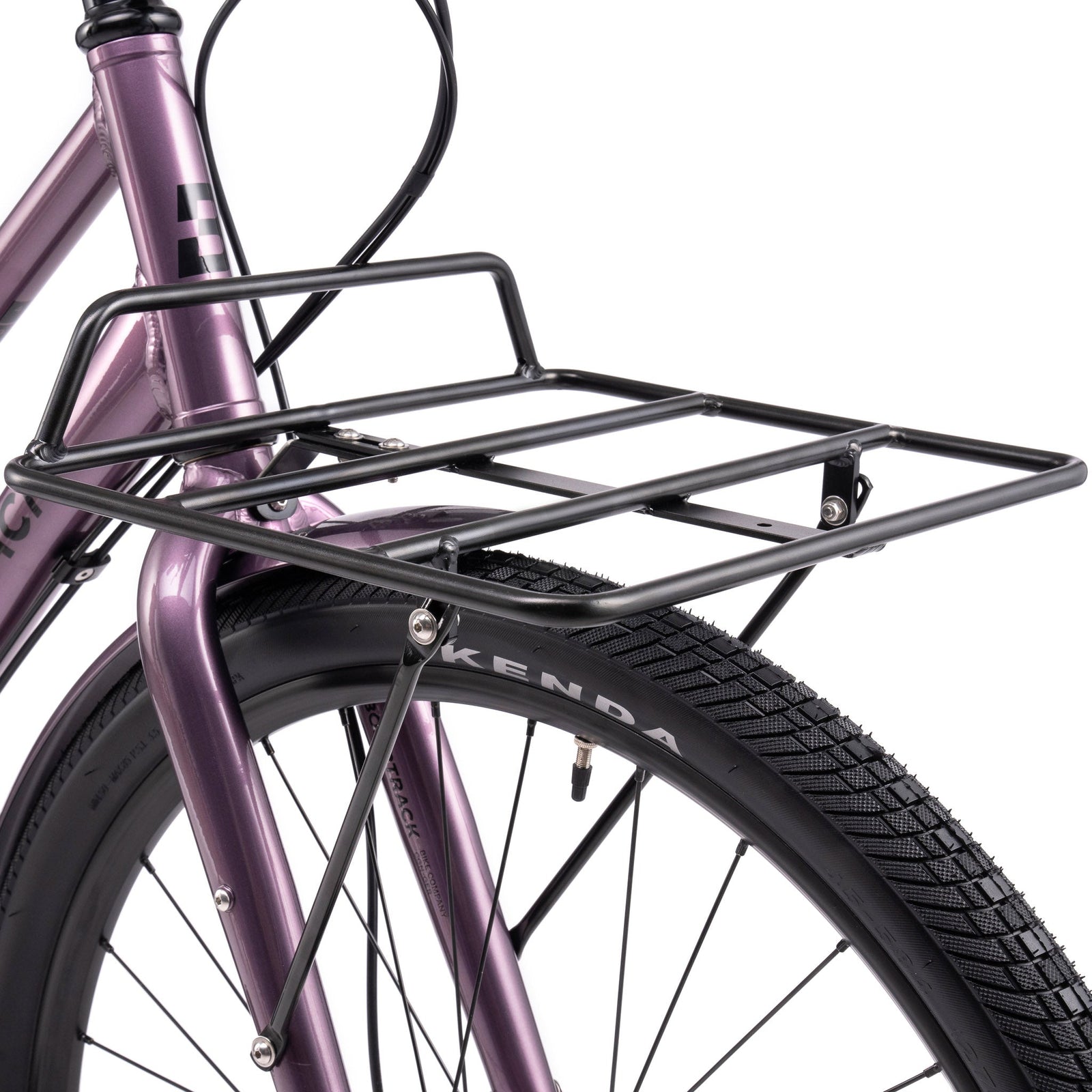 Bombtrack Munroe Loop — Metallic Purple — front rack