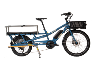 Yuba Spicy Curry Bosch CLS-E-Cargobikes-Yuba-White-Family C - Monkey Bars + 2x Soft Spot Regular + Bread Basket + Sideboards-Bicycle Junction