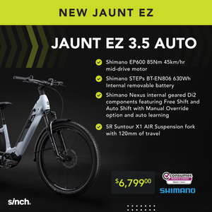Sinch Jaunt EZ 3.5 Auto-Electric Bikes-Sinch-Bicycle Junction