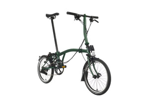 Brompton C-Line Explore (6 speed)-Folding Bikes-Brompton-Racing Green-Low-Bicycle Junction