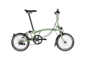 Brompton C-Line Explore │6 Speed-Folding Bikes-Brompton-Matcha Green-Mid-Bicycle Junction