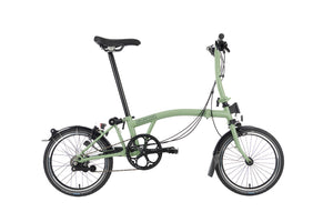 Brompton C-Line Explore (6 speed)-Folding Bikes-Brompton-Matcha Green-Low-Bicycle Junction