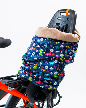 TOOB Kids Bike Seat Blanket-Cargo Accessories-Toob-Space Dinosaurs-Bicycle Junction
