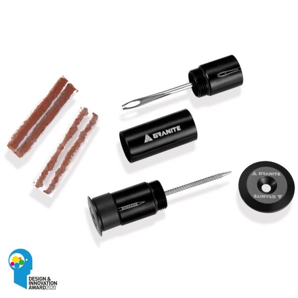 Granite Designs Stash Tire Plug Kit Stashed Inside Handlebar