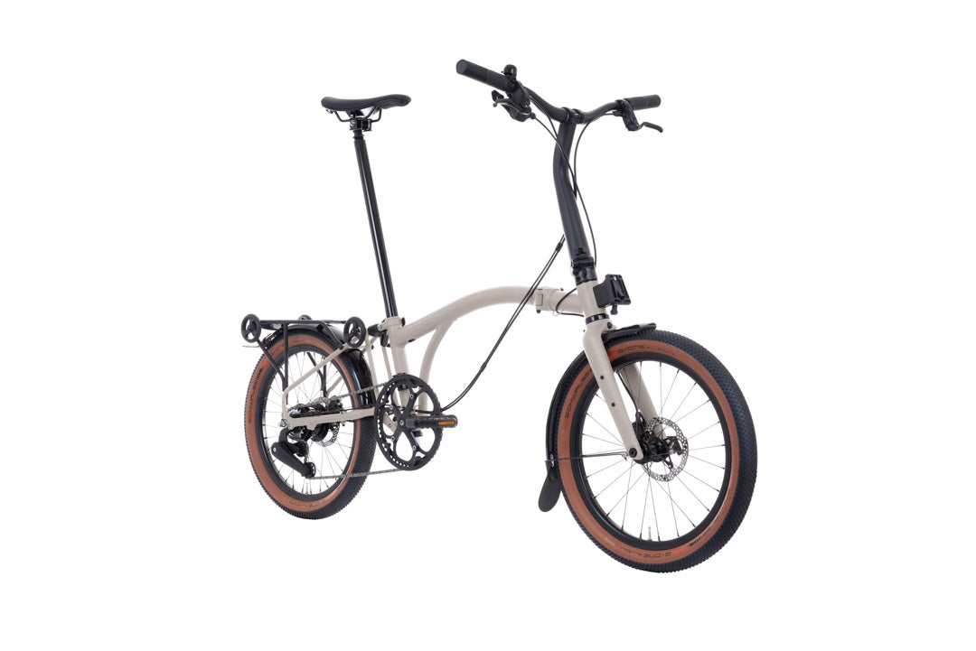 Brompton G Line Foldable bicycle on a white background