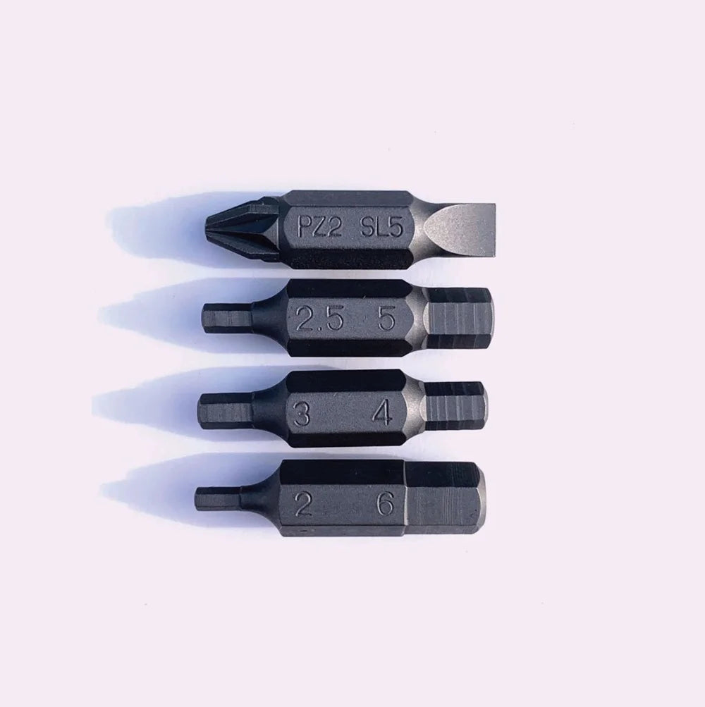 Brompton Toolkit – Replacement Tool Bits (4 Pieces)