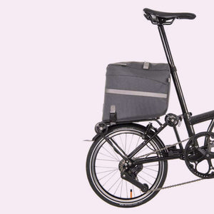 Brompton Borough Roller Rack Bag - Dark Grey-Folding Accessories-Brompton-Bicycle Junction