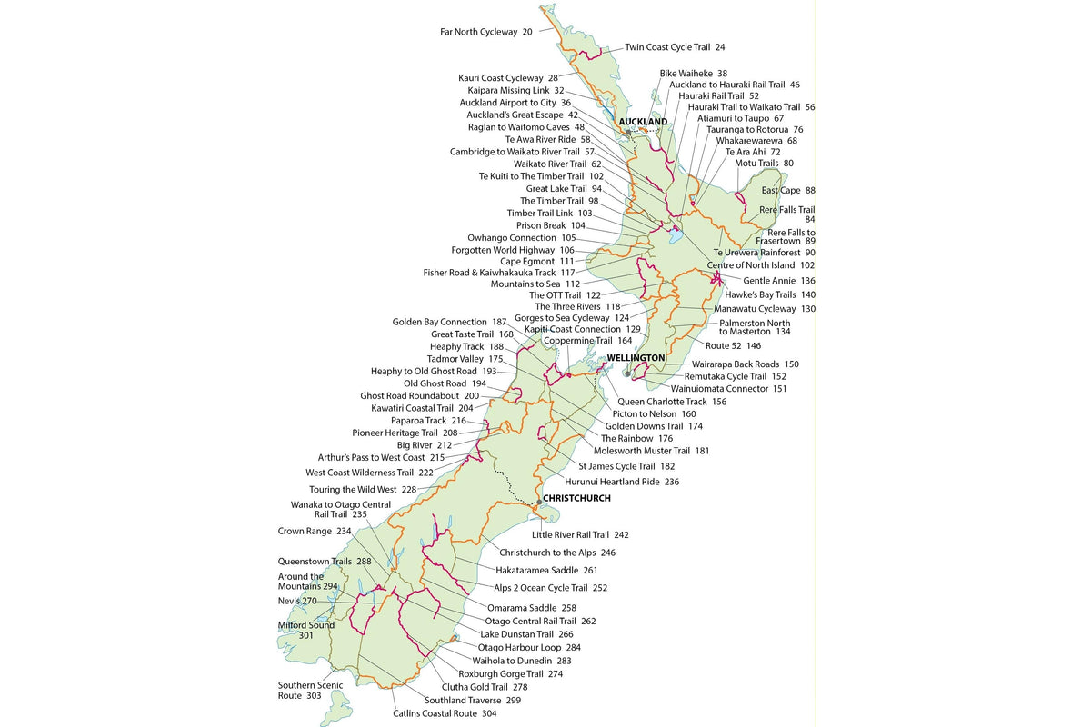 Book - Classic New Zealand Cycle Trails-Kennett Brothers-Bicycle Junction