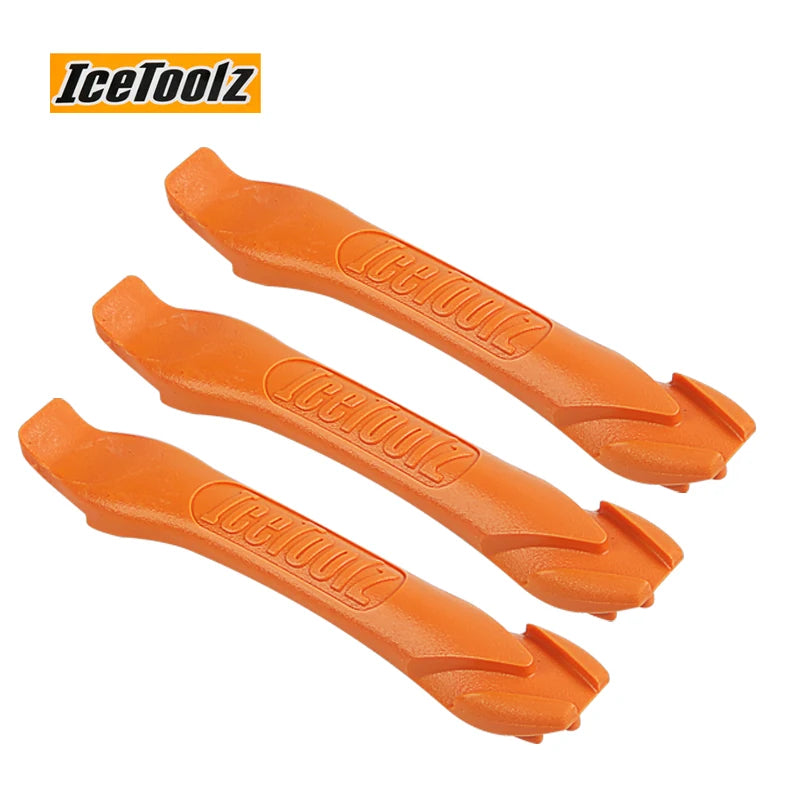 IceToolz Nylon Tyre Lever Set (Orange, Set of 3)