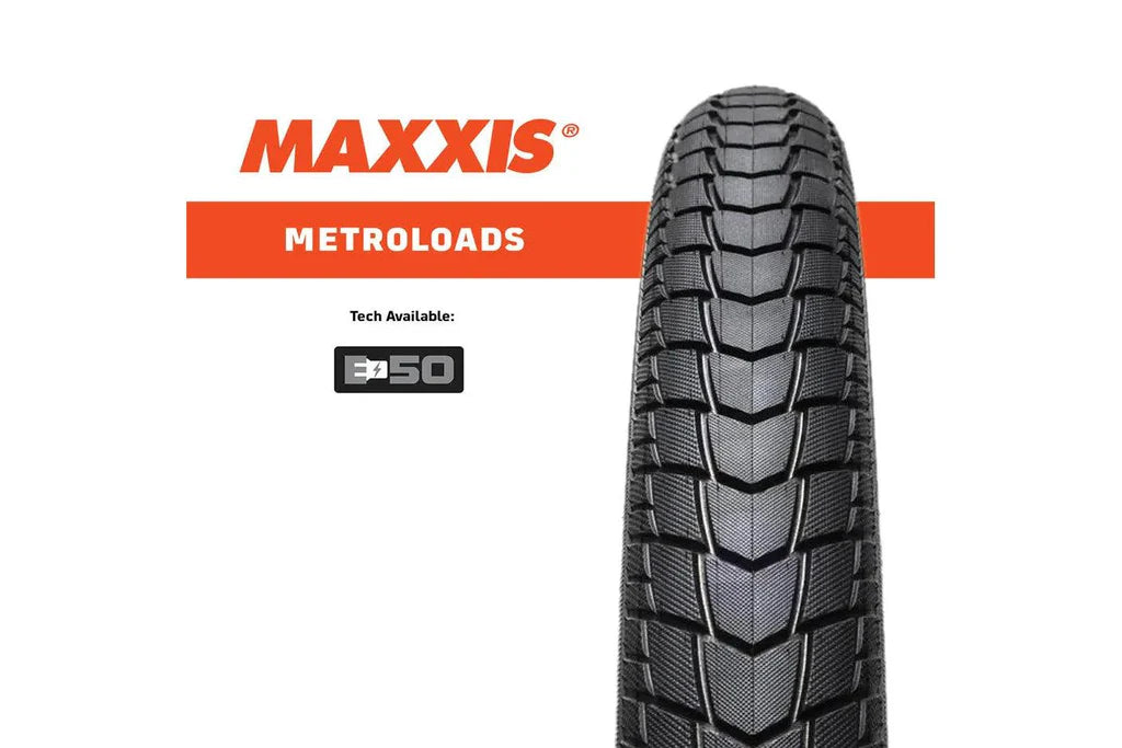 Maxxis Metroloads Pro 20 x 2.15 Tyre – High Mileage 4S, E-50 Rated, Wire Bead