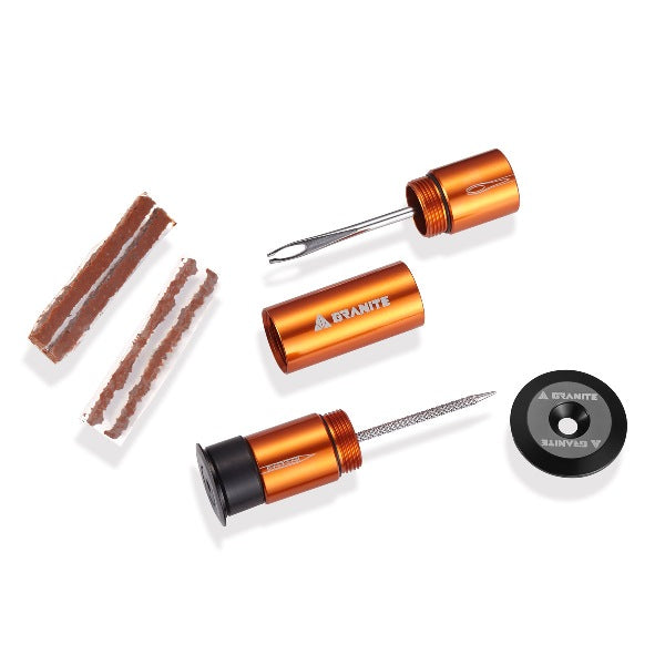 Granite Designs Stash Tire Plug Kit Stashed Inside Handlebar