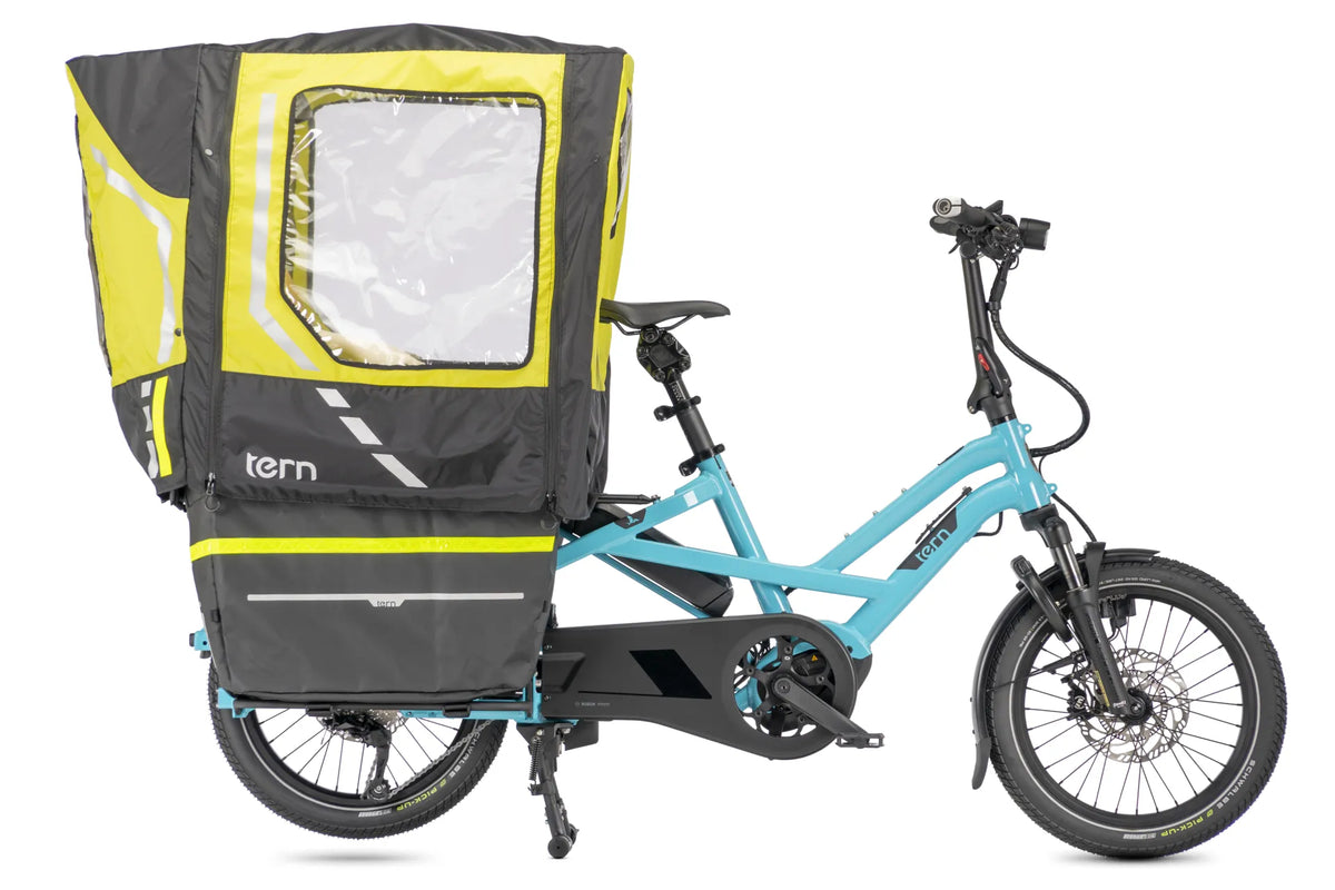 Tern Rain Shield; bike and other accessories shown are sold separately