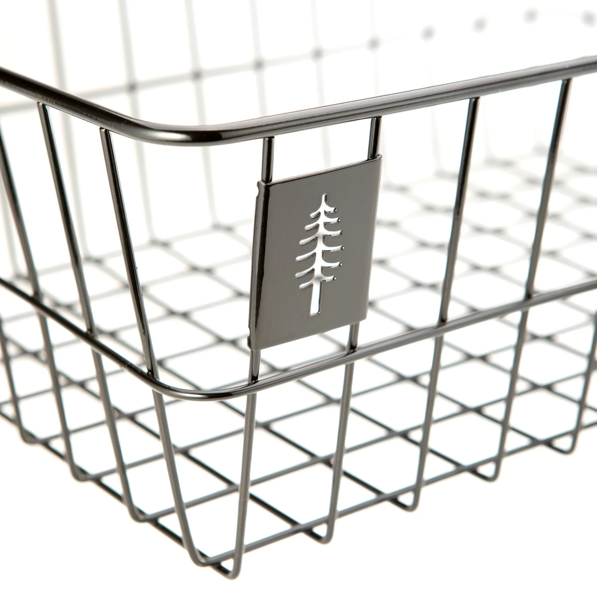 PDW Timber to Town ZigZag Basket Large Black
