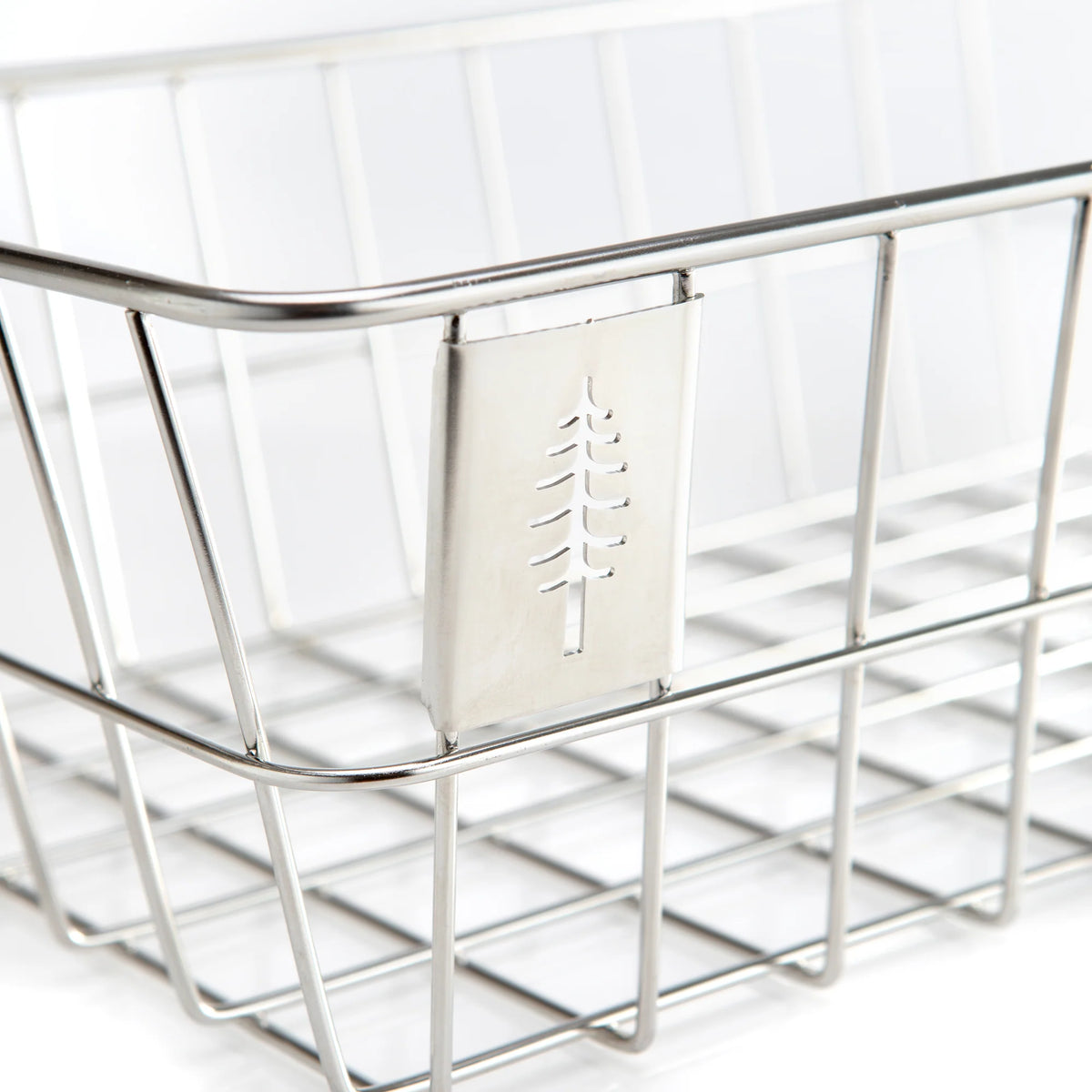 PDW Timber to Town ZigZag Basket Large Silver