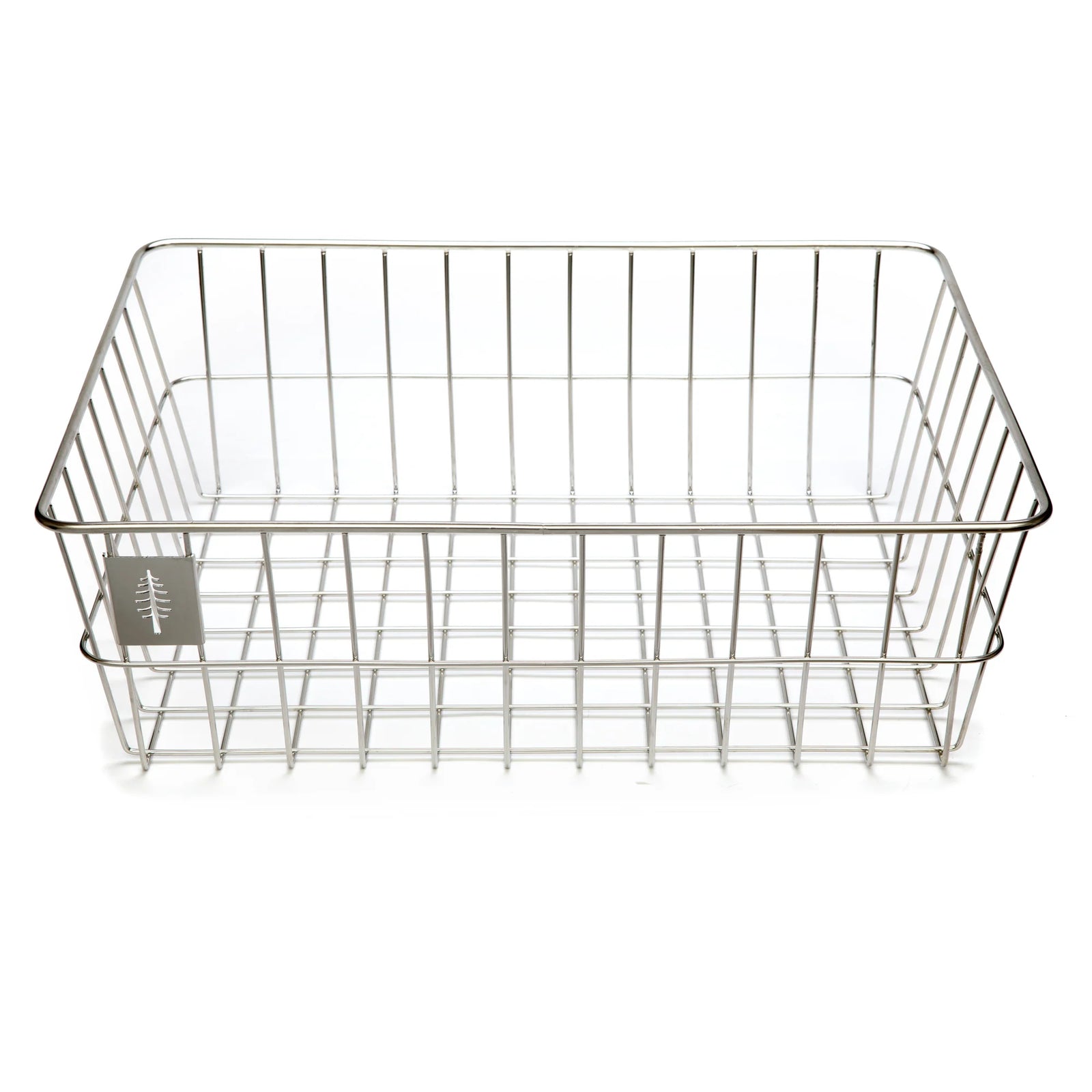 PDW Timber to Town ZigZag Basket Large Silver