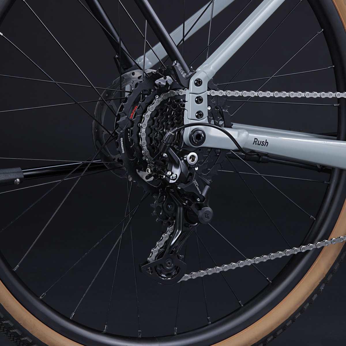 Sinch Rush 2027 – Matte Metro Grey – motor and drivetrain detail 4