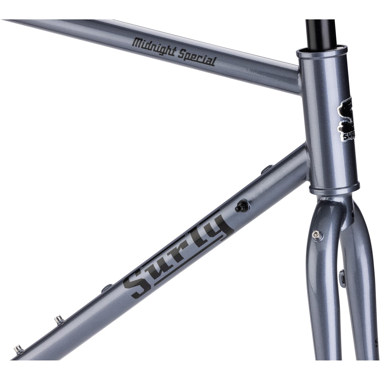 Surly Midnight Special Stainless Teal head tube detail
