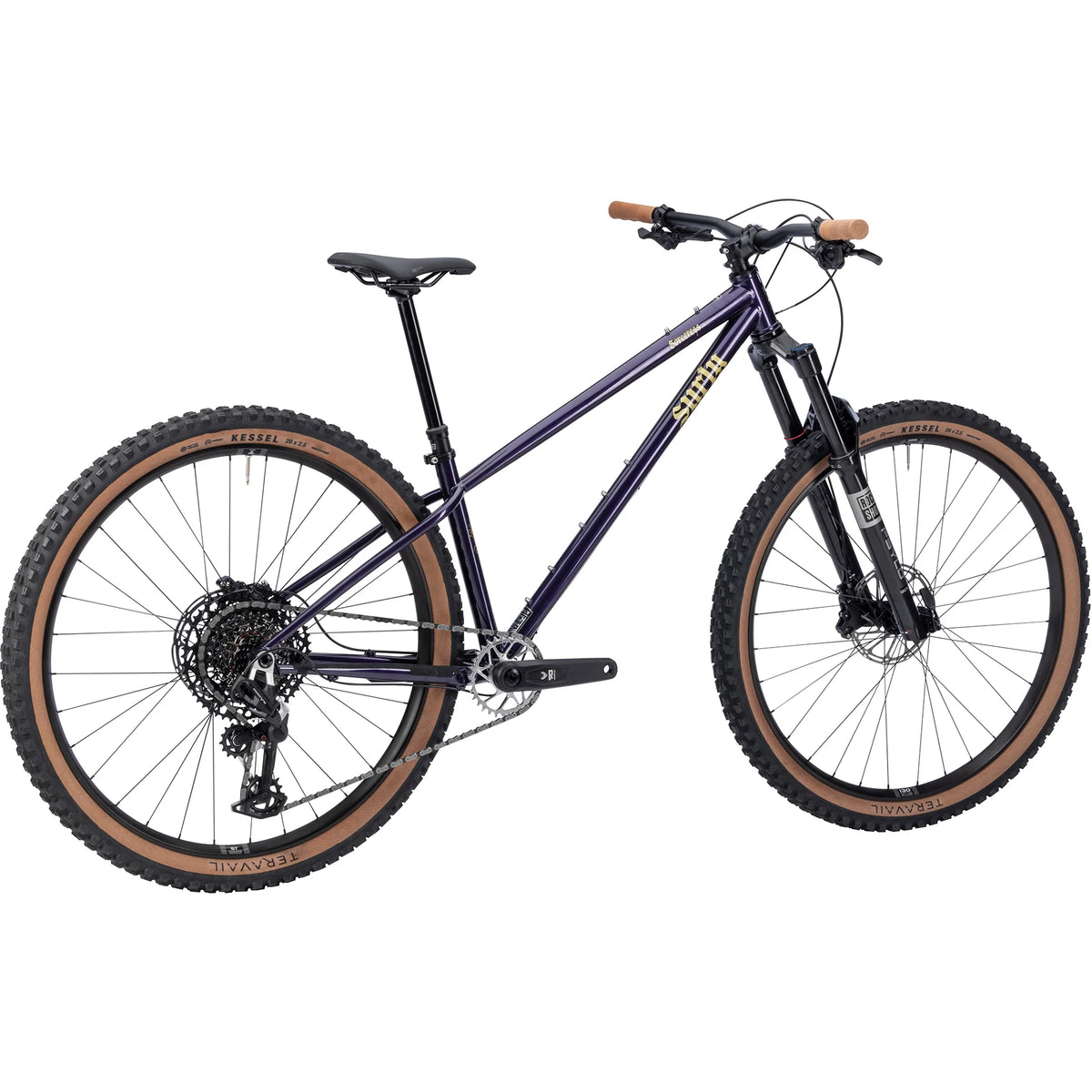 Surly Sorceress 1 trail hardtail in Elderberry Tonic, front three-quarter view