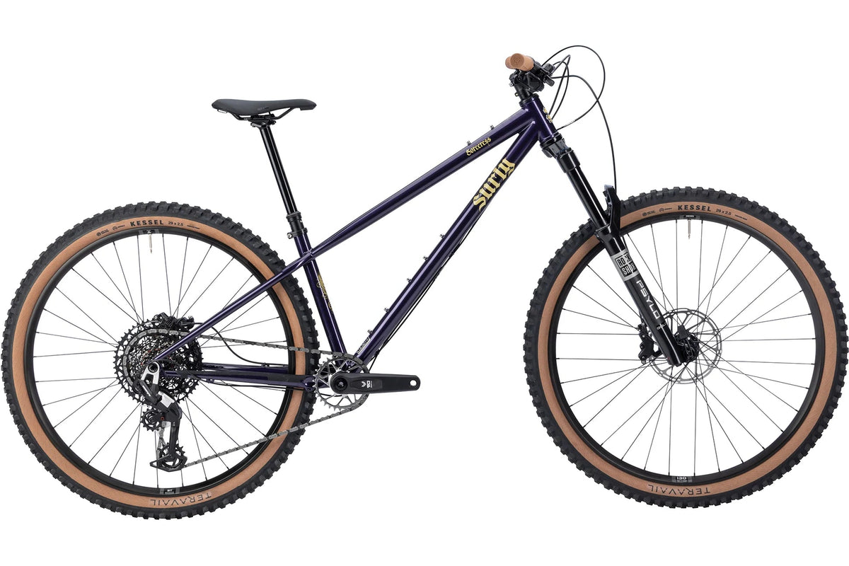 Surly Sorceress 1 trail hardtail in Elderberry Tonic, front view