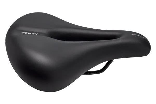 Terry Saddle Fisio Women's Black Touring Series-Terry Saddle-Bicycle Junction