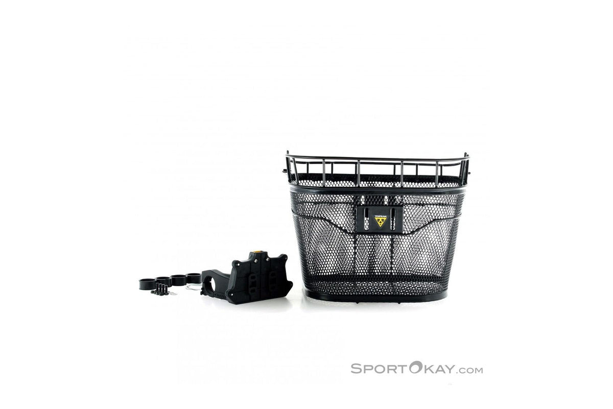 Topeak Basket Front Black Mesh w/ Fixer 3E-Topeak-Bicycle Junction