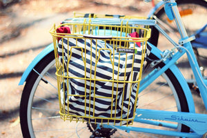 Basil Memories Bottle Basket-Baskets-Basil-Yellow-Bicycle Junction