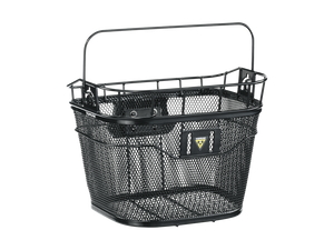 Topeak Basket Front Black Mesh w/ Fixer 3E-Baskets-Topeak-Bicycle Junction