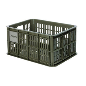 Basil - Bicycle Crate Small 17.5L-Baskets-Basil-Moss Green-Bicycle Junction
