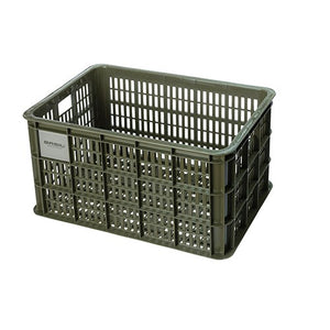 Basil - Bicycle Crate Large 40L-Baskets-Basil-Moss Green-Bicycle Junction