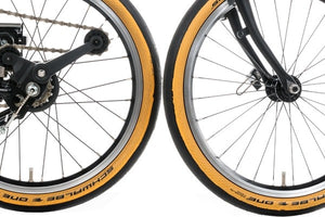 Brompton Schwalbe One Tanwall Tire-Brompton Accessories-Brompton-Bicycle Junction