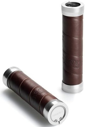 Brooks Leather Slender Grips-Grips-Brooks-Brown-Bicycle Junction